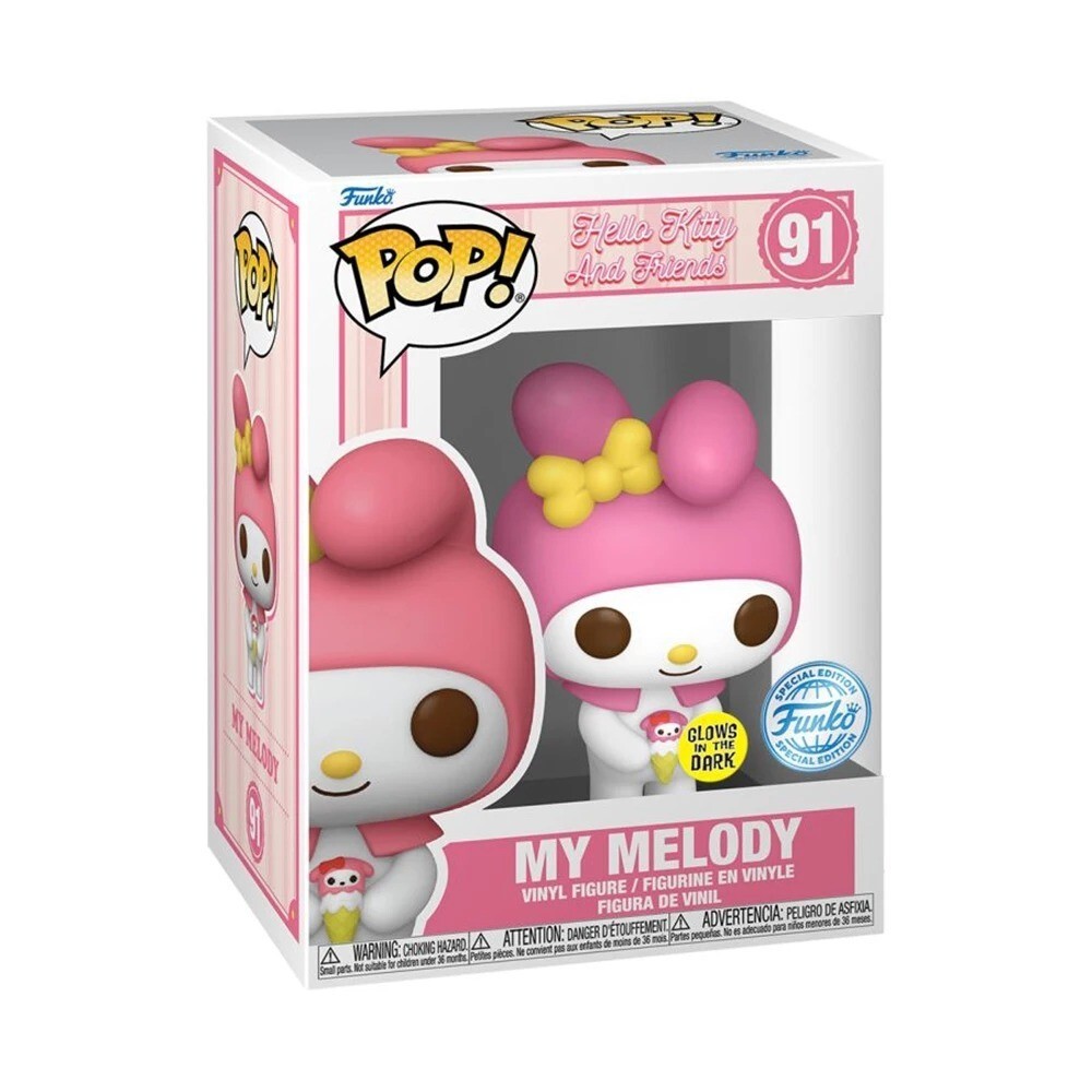 FUNKO POP #91 SANRIO MY MELODY WITH ICE CREAM (GLOW) FN84593 | eBay