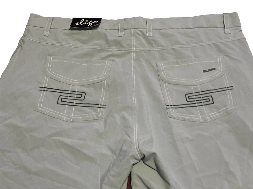 New Sligo Wear Preston Golf Pants Mens Size 40 (42x30) Light Gray Lightweight - Image 4 of 4