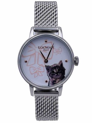 Locman 1960 Lady Fantasy Cat 253WDAC/159 32mm Watch Hot Sale New