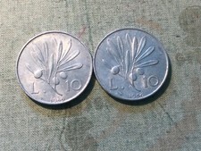 MONETE ITALIA REPUB.  GG  10 LIRE R. ULIVO  1949  1950