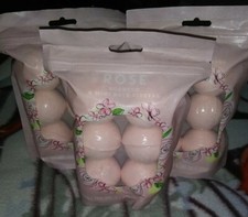 Rose Scented 6 Mini Bath Fizzers NEW 3 Pack Bath Bomb