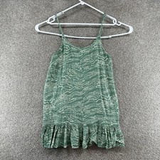 Urban Outfitters Women's Strap Dress Size Small Green White Pullover