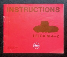 Original Camera Instructions/Manual: Leica M4-2