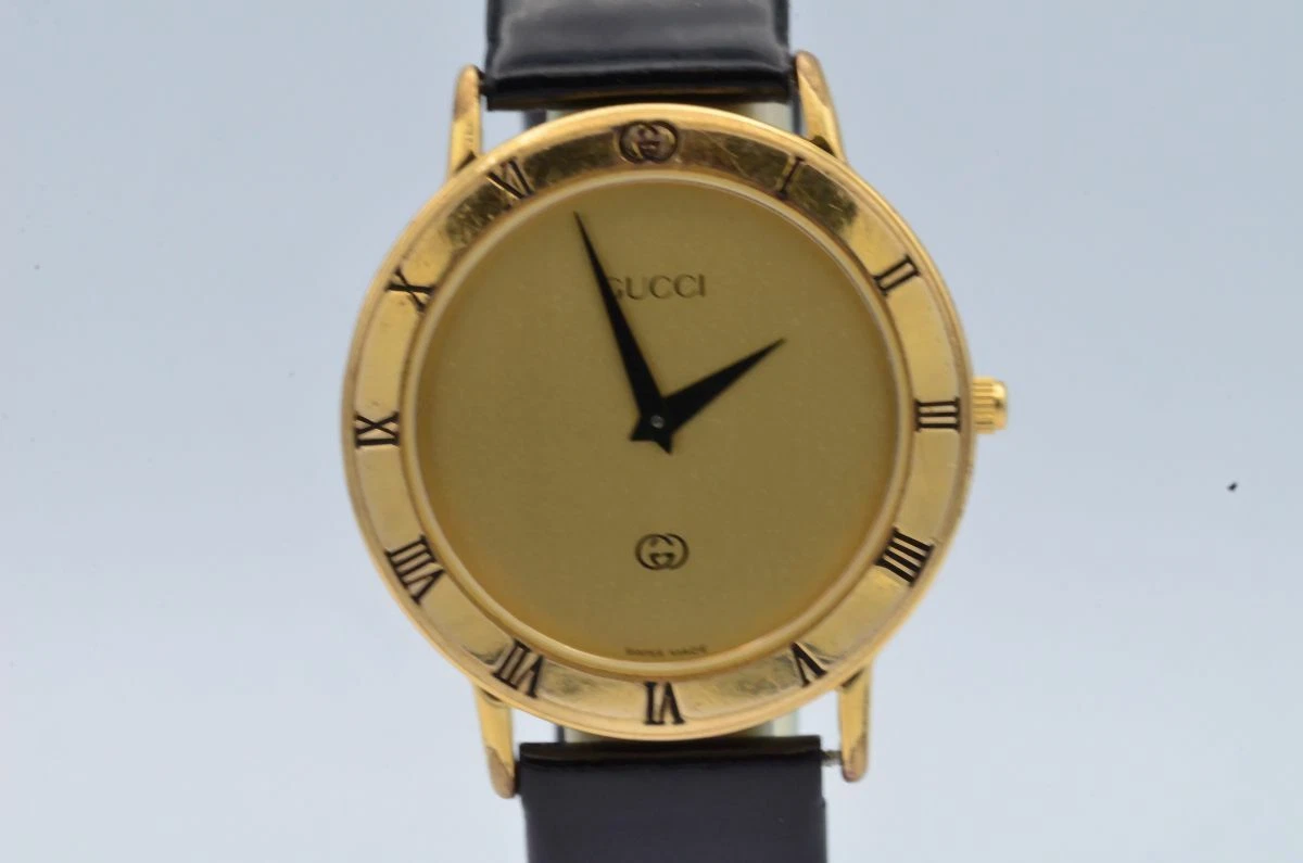 GUCCI VINTAGE DAMEN UHR 3000M 32MM SCHÖNER ZUSTAND RAR VERGOLDET KLASSIKER