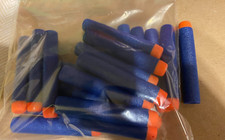 20 Nerf Gun Blue Darts with Orange tips