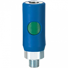 PREVOST ERC HIGH FLOW COUPLER, 3/8" BODY, INDUSTRIAL, 1/4" MALE NPT