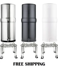 Countertop Water Filtration 3 Gal System Black Boroux Filter Survival Clean