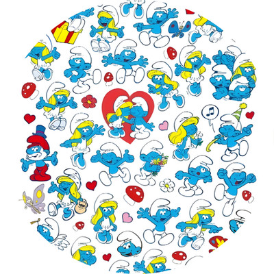 65x DIE SCHLÜMPFE Sticker Aufkleber Stickers Smurfs Cartoon Zeichentrick Peyo
