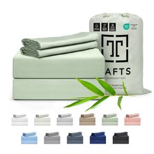 Tafts Queen Sheets Set, Pure 100 Viscose derived from Bamboo Bed Sheets Set, ...