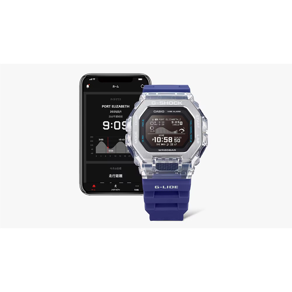 CASIO G-SHOCK GBX-100S-2JF G-LIDE Digital Watch with Smartphone