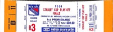1981 STANLEY CUP PLAYOFFS GAME 3 FULL HOCKEY TICKET PROOF B/11 #2