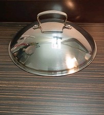 Belgique Gourmet Stainless Steel Dome Lid Vented w Handle 9.75" Diameter