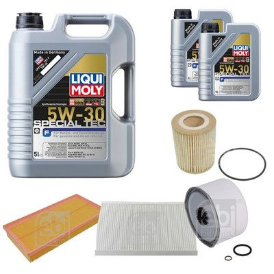 FEBI Inspektionspaket 7L LIQUI MOLY SPECIAL TEC F 5W-30 für Land Rover Range LS