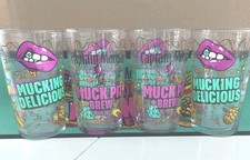 Captain Morgan 420ml Muck Pit Glasses x 4 & RUNNER- Mucking Delicious -VERY RARE