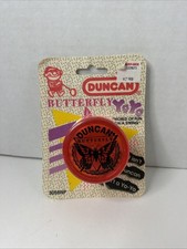 1994 NEW Vintage Duncan Factory Sealed Butterfly Yo-Yo, Red, Retro 90s Toy
