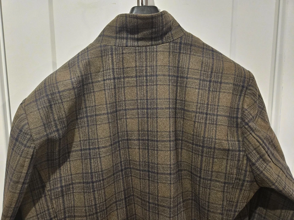 Paul Frederick Wool Blend Green Plaid Car Coat – 3XL Tall NEW w/tags Free Ship - Image 3 of 4