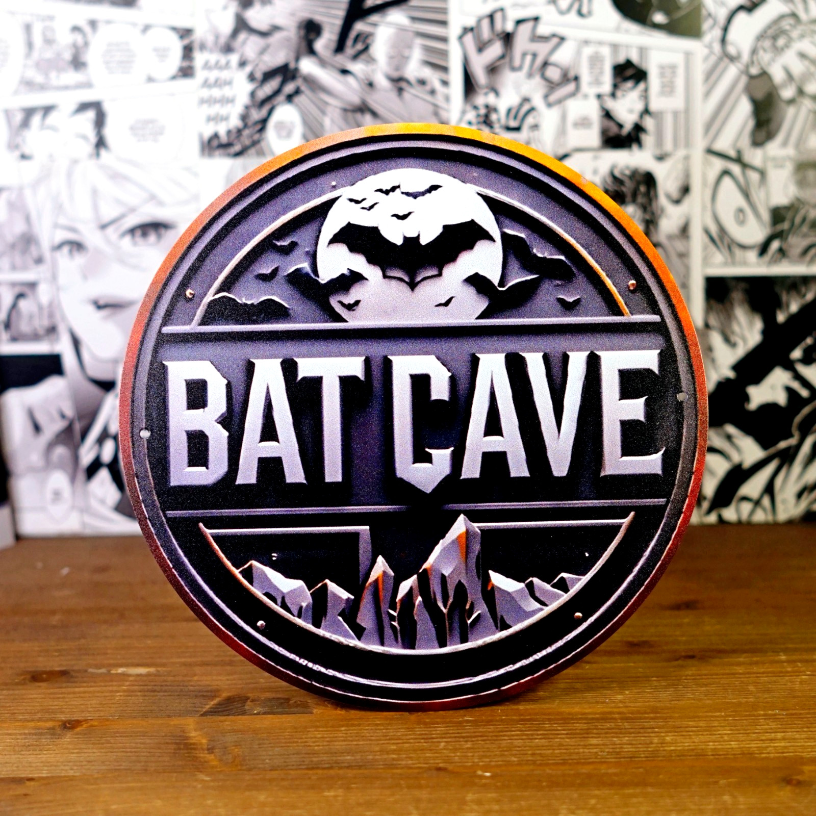 Rousen Targa in metallo con scritta Man Cave Decor, divertente