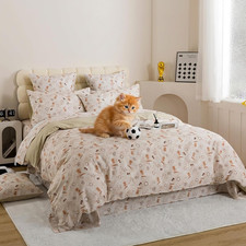 Soccer Twin Bedding Set - Soft Football Comforter  Pillowcase for Kids