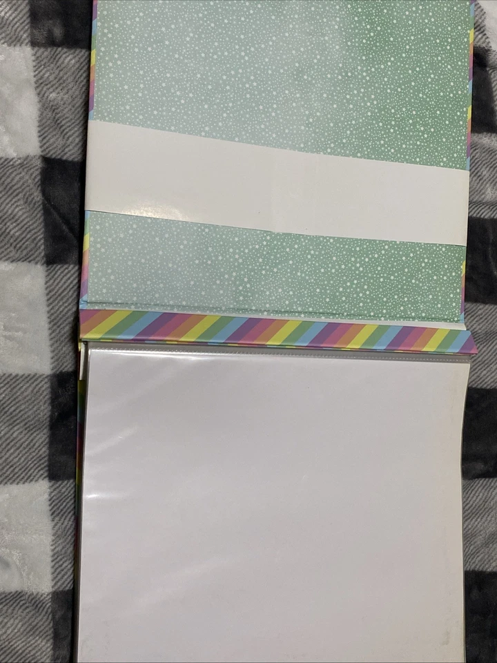 Álbum de recortes Recollections 12”x12” - 30 páginas - rayas pastel arco iris NUEVO Foto 3 de 4