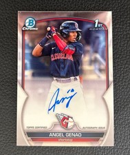 RC Auto 2023 Bowman Chrome Prospect Angel Genao Cleveland Guardians