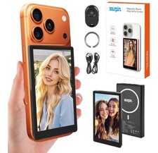 Vlog Selfie Monitor Screen, 5" Magnetic Back Camera Monitor for iPhone with 4