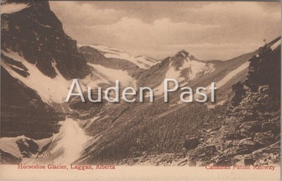 Vintage Valentine & Sons Postcard Horseshoe Glacier Laggan Alberta Canadian