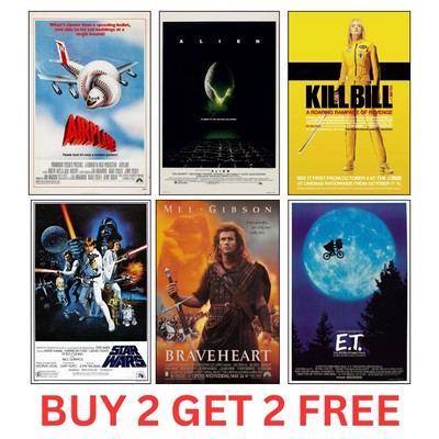 KLASSIKER FILMPOSTER POSTER DRUCKE WANDBILDER A5 A4 A3