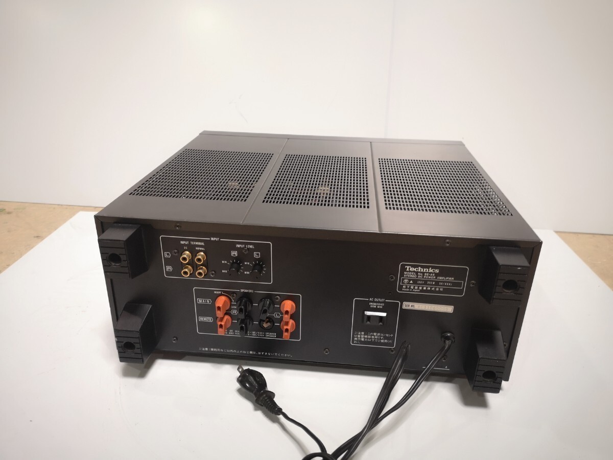 Technics SE-A5 Stereo Power Amplifier AC100V 50Hz/60Hz Linear