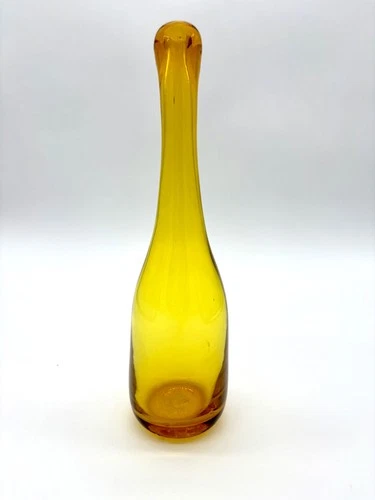 Vintage Blenko Glass 64a Jonquil Bud Vase MCM 1960s Hard to Find