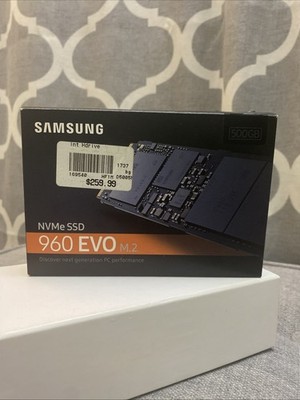 SAMSUNG 960 EVO 500GB M.2 NVMe SSD (MZ-V6E500BW) NEW Sealed
