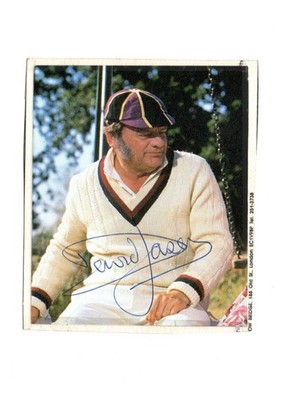 David Jason as Pop Larking Playing Cricket Signed 4x4 Col Photo Autographed