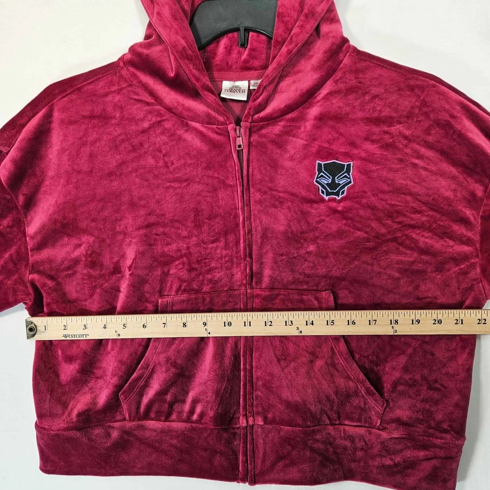 Sudadera con capucha para mujer Marvel Black Panther XXL Wakanda Forever Berry Red Foto 3 de 4