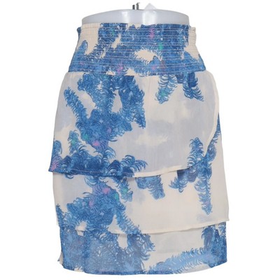 Coster Copenhagen, Rock, Größe: 36, Blau/Beige, Polyester/Viskose, Print #tjM