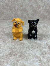 Ken-L-Ration Fido & Fifi Salt Pepper 1950s Promo Item F&F Mold & Die Works USA