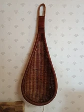 Wicker Wall Hanging Scoop Basket Cottagecore Decor Home Decor Brown Wall Art 