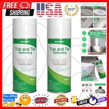 White Bathtub and Tile Refinishing Spray Paint Kit, 450ml 2 Pack, Semi-Gloss ...