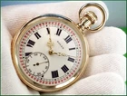 ✅ ROLEX ANTIQUE SWISS GOLD PLATED POCKET WATCH - 10ct - YEAR 1928 UK