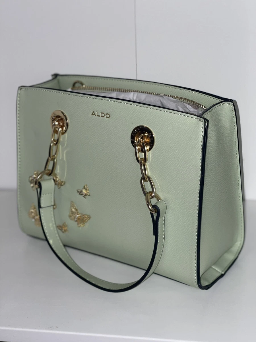 Women s Aldo Mint Green Butterfly Crossbody Purse With Strap