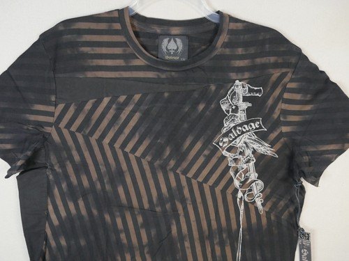 Genuine Vintage Salvage Brand T Shirt "Nazareth" Brown V51T438 Size XXL - Picture 3 of 14