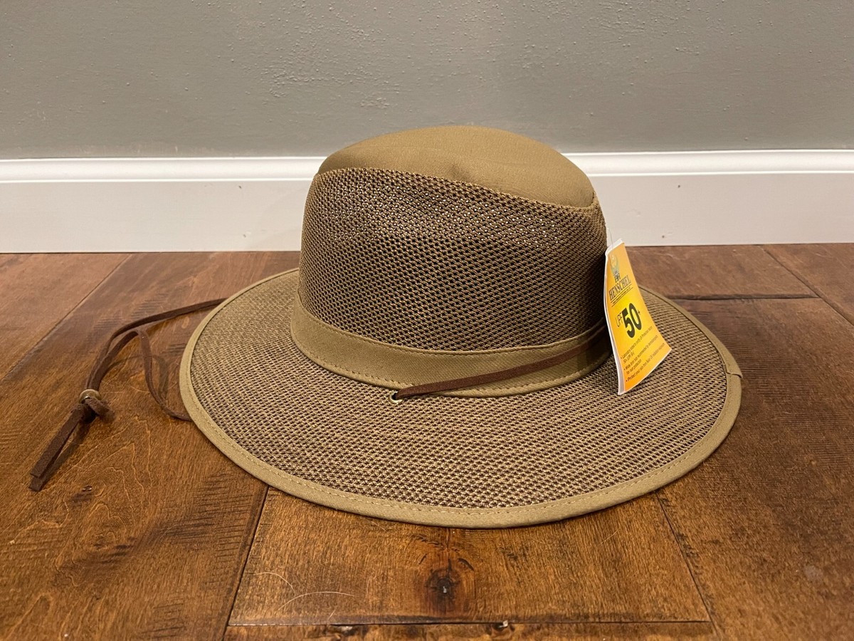 Henschel Aussie Original Breezer Mesh Sun UPF 50 Hat w/Chin
