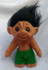 Vintage Denmark Thomas Dam 1977 Troll Black Hair Brown Eyes
