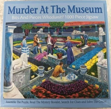 Murder Mystery Puzzle Murder at The Museum 1000 Piece 20" x 27" Bits and Pieces