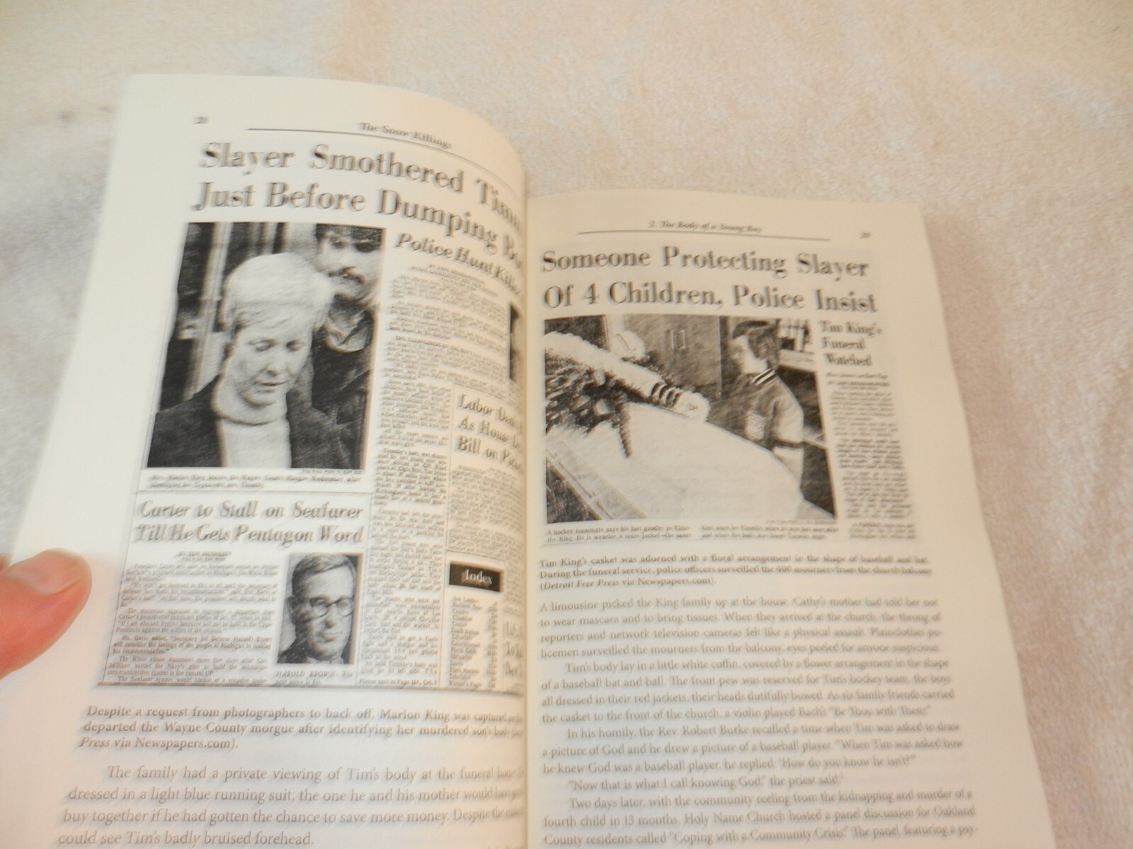 MICHIGAN 197677 Oakland County Child Killer investigation "THE SNOW