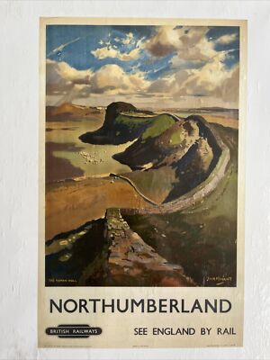 Northumberland, The Roman Wall 28x35cm Kunstdruck von Vintage Eisenbahn Poster