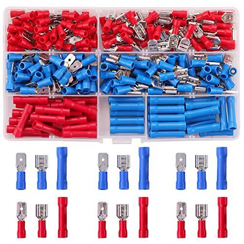 Rantecks 250PCS Connettori per cavi elettrici Terminali a crimpare per (t5m)