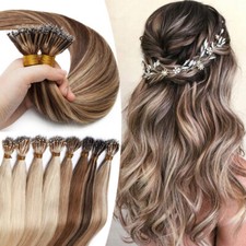50S 50G Nano Ring 100 Human Remy Hair Extensions Micro Loop Beads I Tip Ombre H