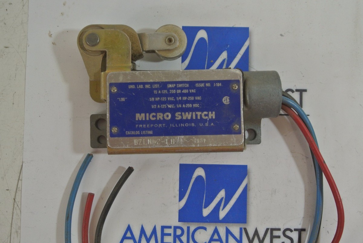 MICRO SWITCH BZLN-2-1H L96 15A 480VAC | eBay