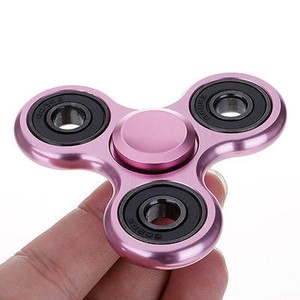 Aluminum Rose Gold Fidget Spinner Blade Pocket Hand Toy 