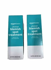 Amazon Basics Advanced Blemish Spot Treatment, 0.75 Oz Each (2 PACK)