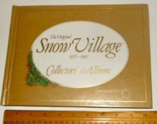 Vintage Original Snow Village Collectors Album1976 -1990 By Department 56